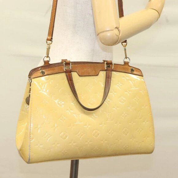 LOUIS VUITTON Monogram Vernis Blair MM Hand Bag 2way Citrin M90108 Auth 132765 - Picture 14 of 16